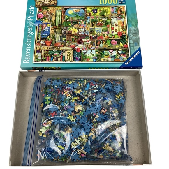 Ravensburger “The Gardener’s Cupboard” 1000 Piece Jigsaw Puzzle Flowers Plants - Picture 6 of 6